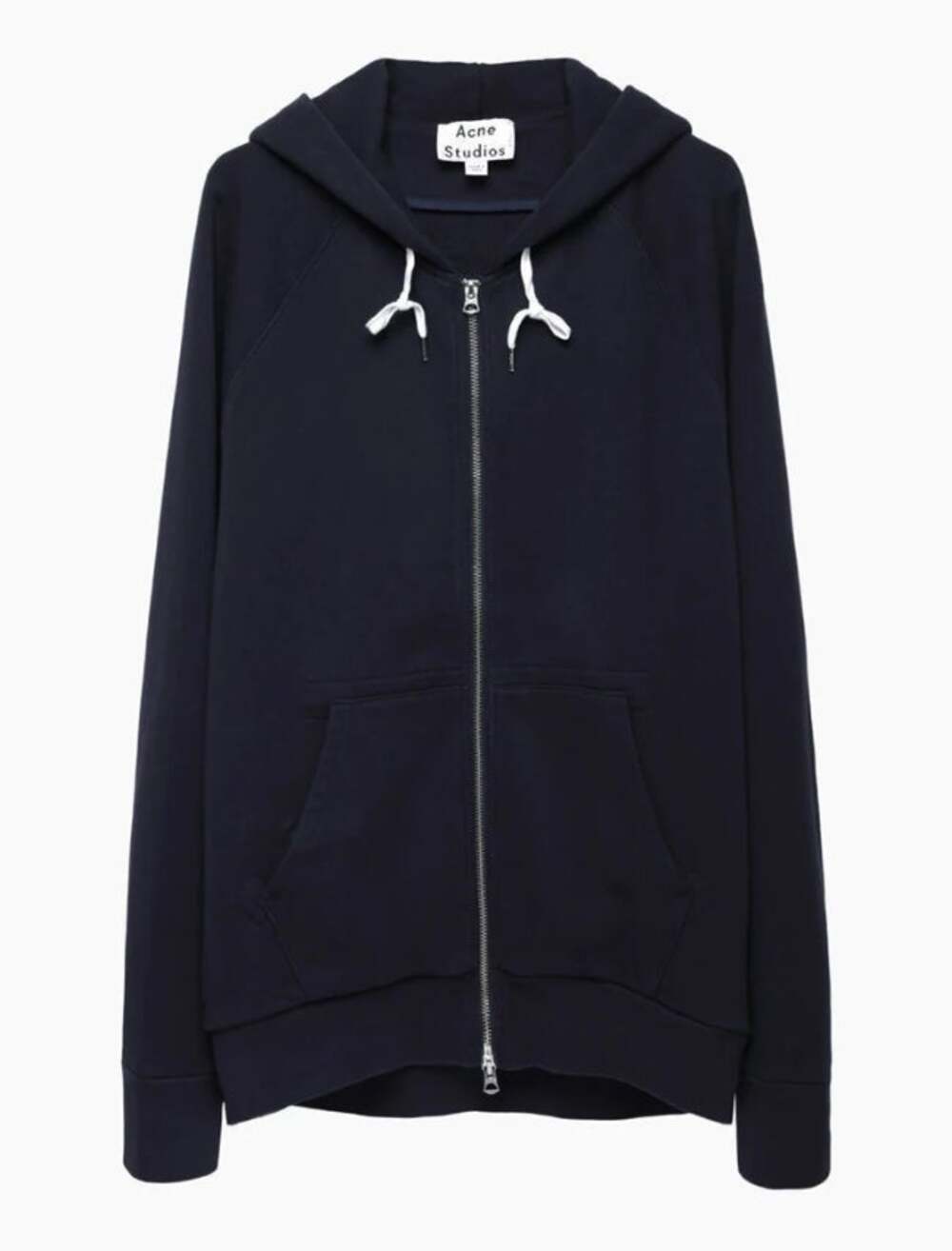 Acne Studios Justin Hooded Sweatshirt Navy Blue Size Small